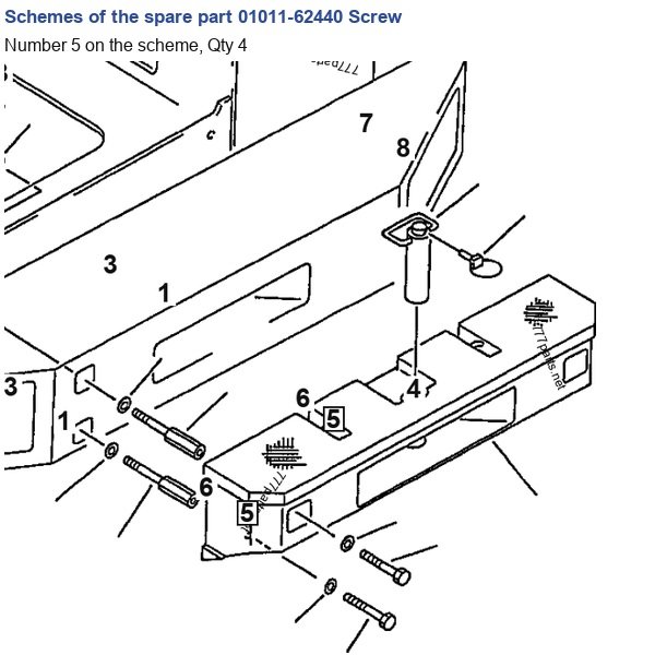 01011-62440 Screw catalog diagram