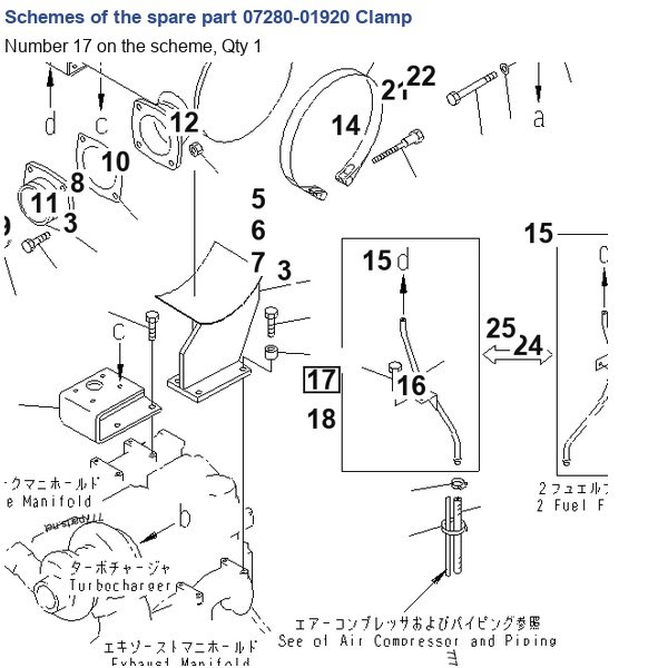 07280-01920 Clamp catalog diagram