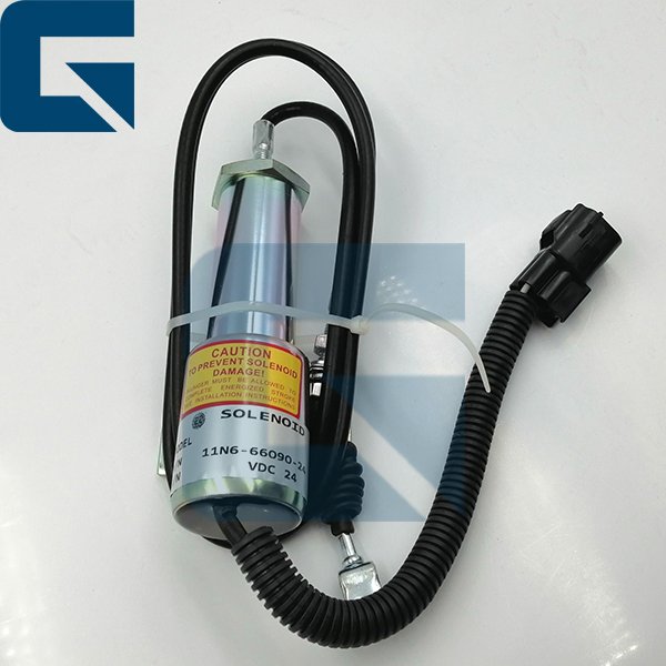 11N6-66090 Sensors & Solenoid for Stop Solenoid Valve; R215-9 11N6-66090 11N666090 Stop Solenoid Valve for R215-9 Excavator