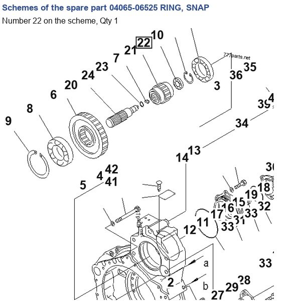 04065-06525 RING, SNAP catalog diagram